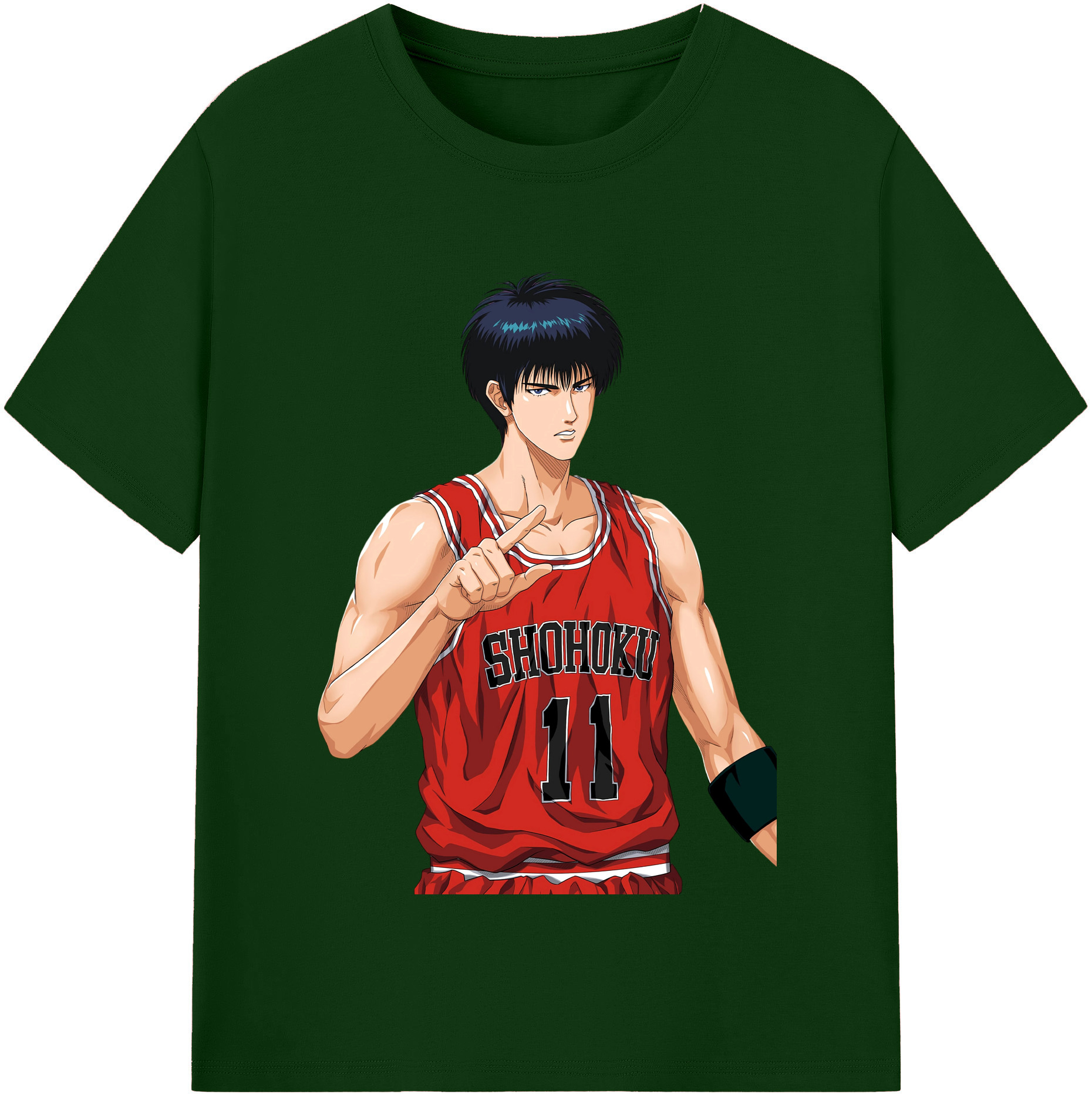 SLAM DUNK／スラムダンク 綿100％半袖Tシャツ（フロントプリント）